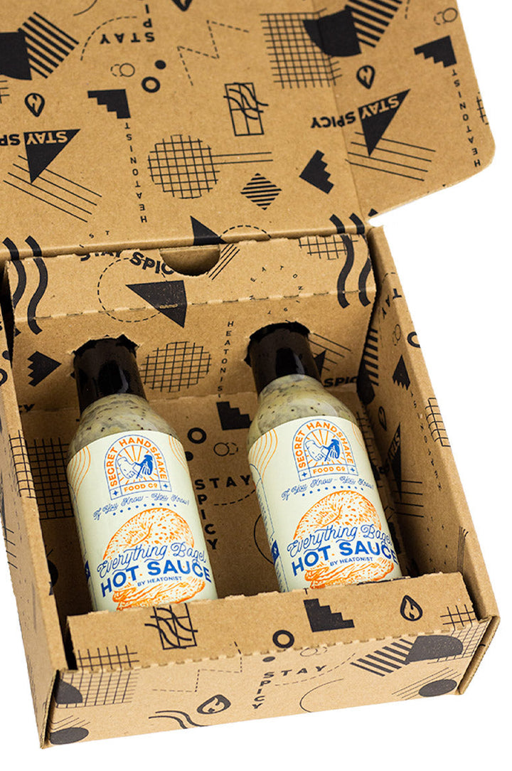 Secret Handshake Food Co Everything Bagel Hot Sauce 2-Pack P8