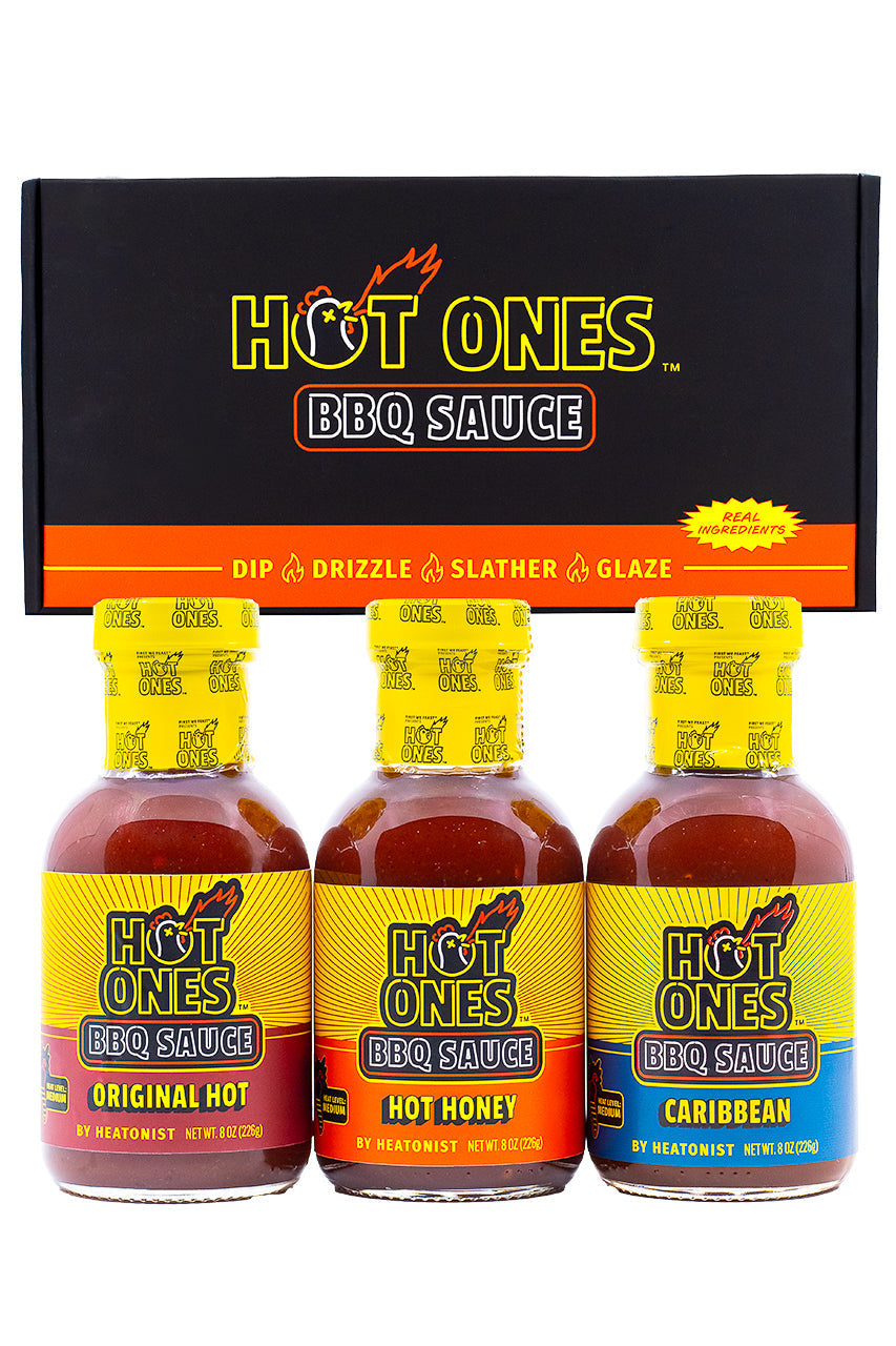 Hot Ones BBQ Trio Pack (Original / Hot Honey / Caribbean) V6