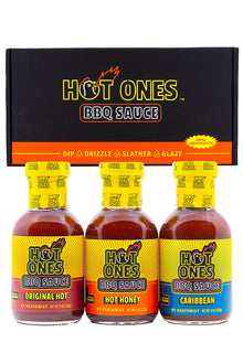 Hot Ones BBQ Trio Pack (Original / Hot Honey / Caribbean) V6