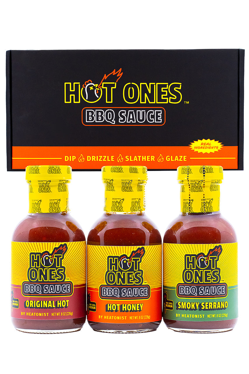 Hot Ones BBQ Trio Pack (Original / Hot Honey / Smoked Serrano) V1