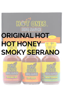 Hot Ones BBQ Trio Pack (Original / Hot Honey / Smoked Serrano) K4