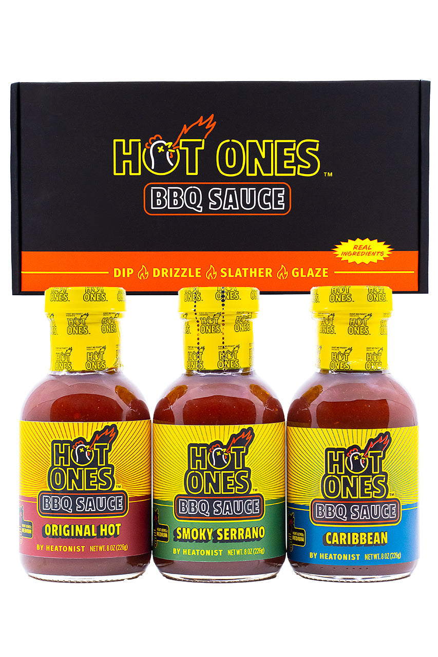 Hot Ones BBQ Trio Pack (Original / Smoked Serrano / Caribbean) U9